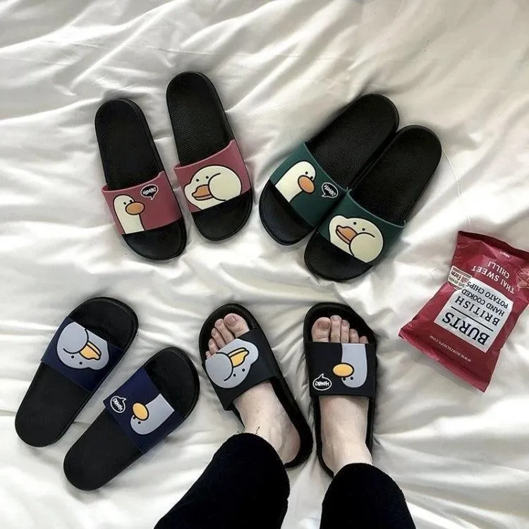Adorable Cartoon Duck Design Unisex Soft and Durable Slippers
