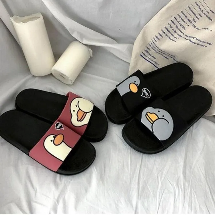 Adorable Cartoon Duck Design Unisex Soft and Durable Slippers