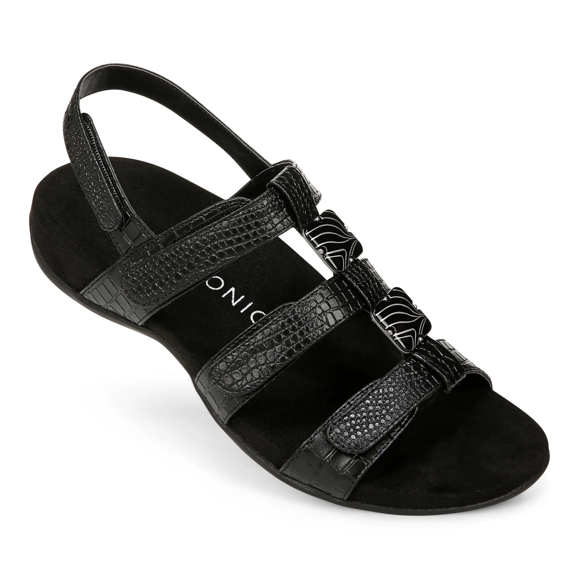 Amber Adjustable Sandal - Black