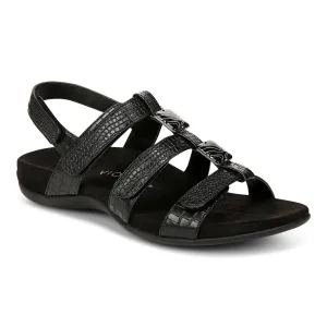Amber Adjustable Sandal - Black