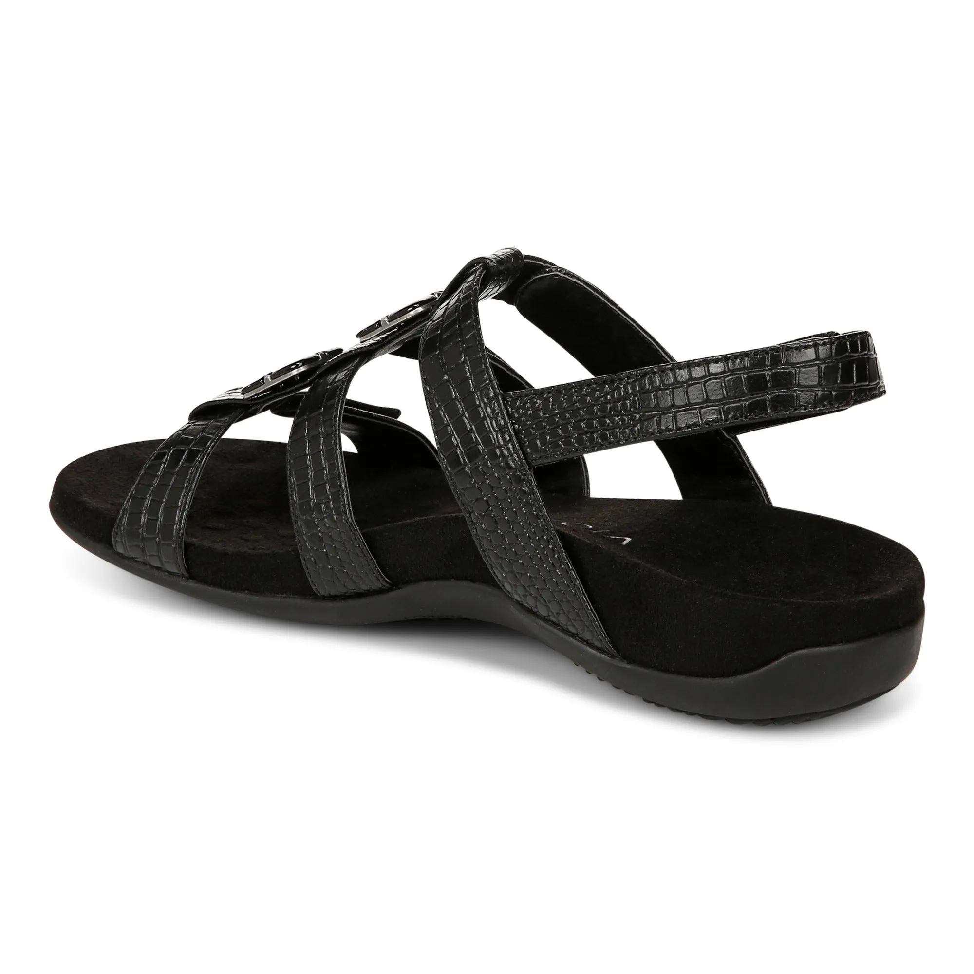 Amber Adjustable Sandal - Black
