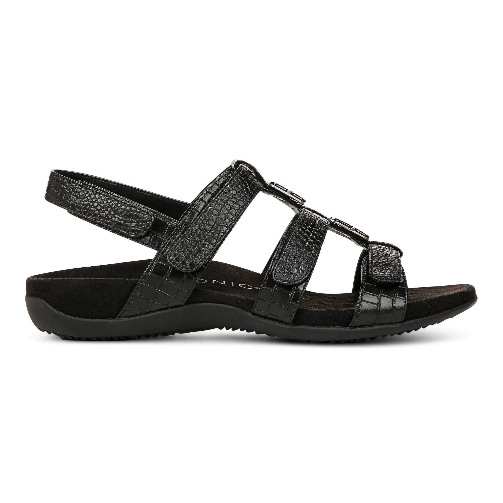 Amber Adjustable Sandal - Black