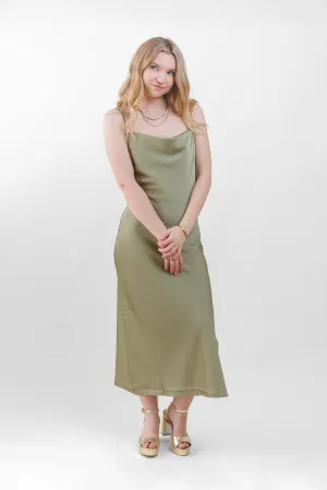 ANJOLETH SLIP-ON MIDI DRESS