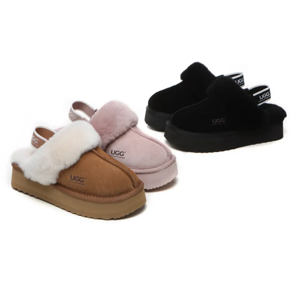 Australian Shepherd Muffin Platform Slippers #AS2047