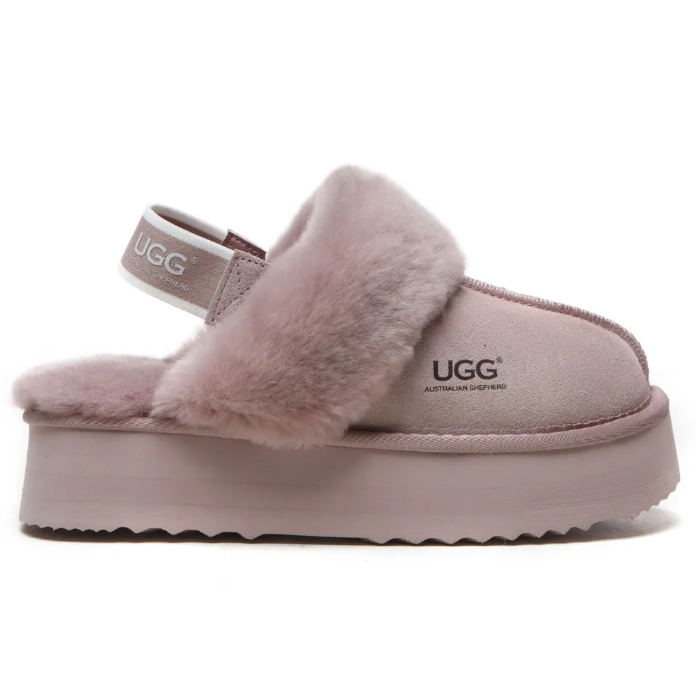 Australian Shepherd Muffin Platform Slippers #AS2047