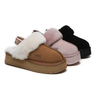 Australian Shepherd Muffin Platform Slippers #AS2047