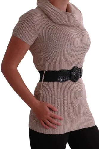 Ava Polo Neck Belted Jumper