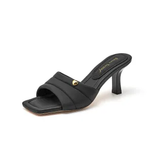 BeauToday Summer High Heel Slippers for Women