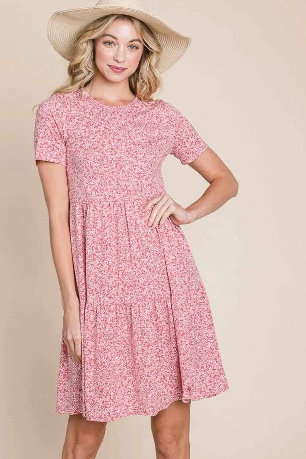 BOMBOM Playful Mini Dress Short Sleeves for Effortless Style From Love Salve