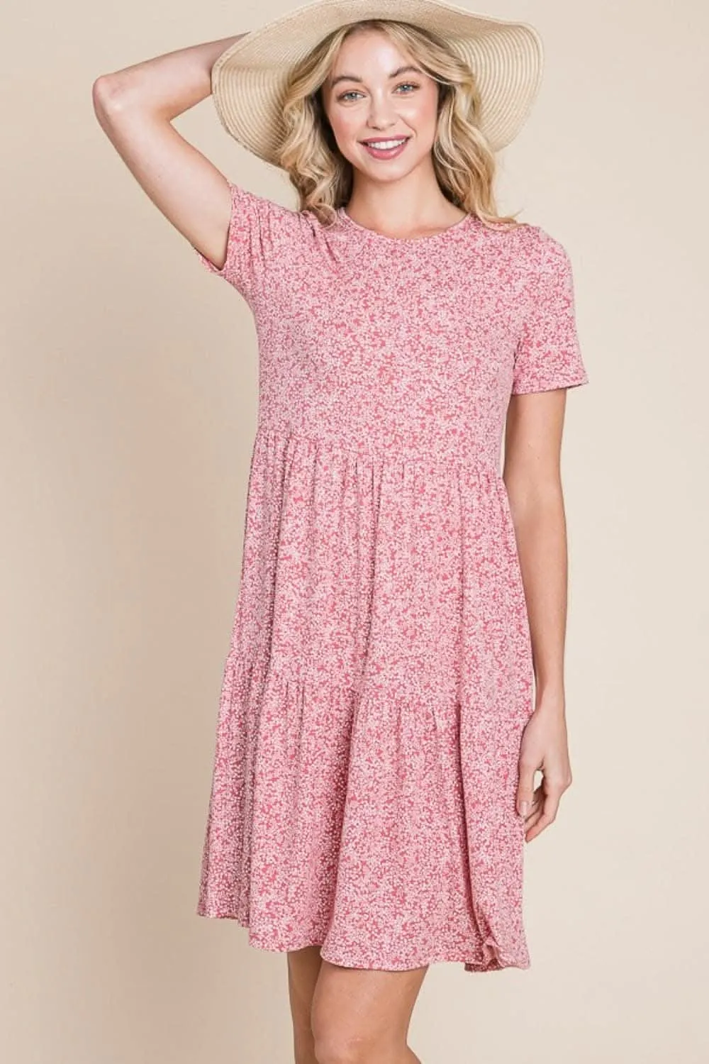 BOMBOM Playful Mini Dress Short Sleeves for Effortless Style From Love Salve