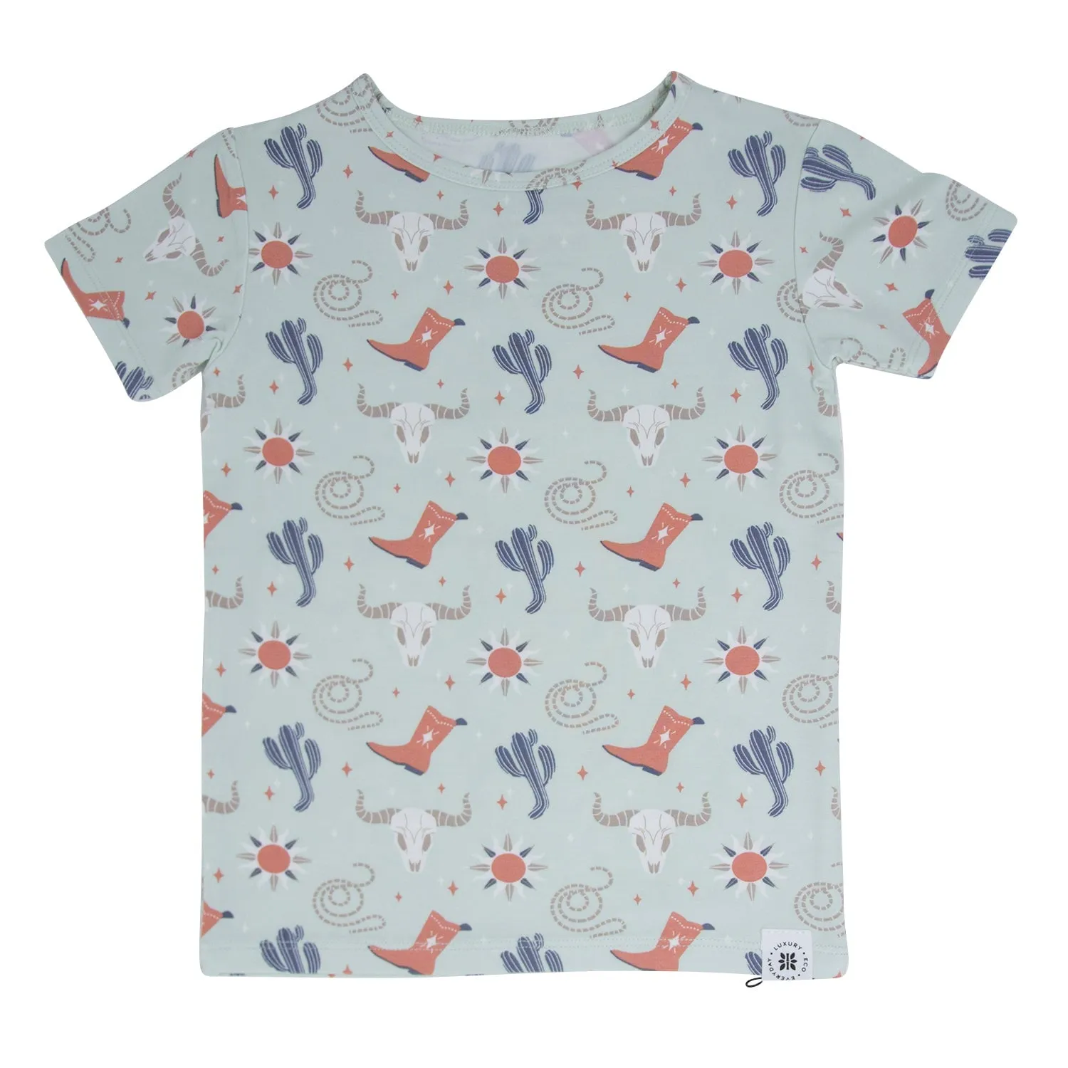 Bulls Boots Lasso Western Big Kid Pajama S/S