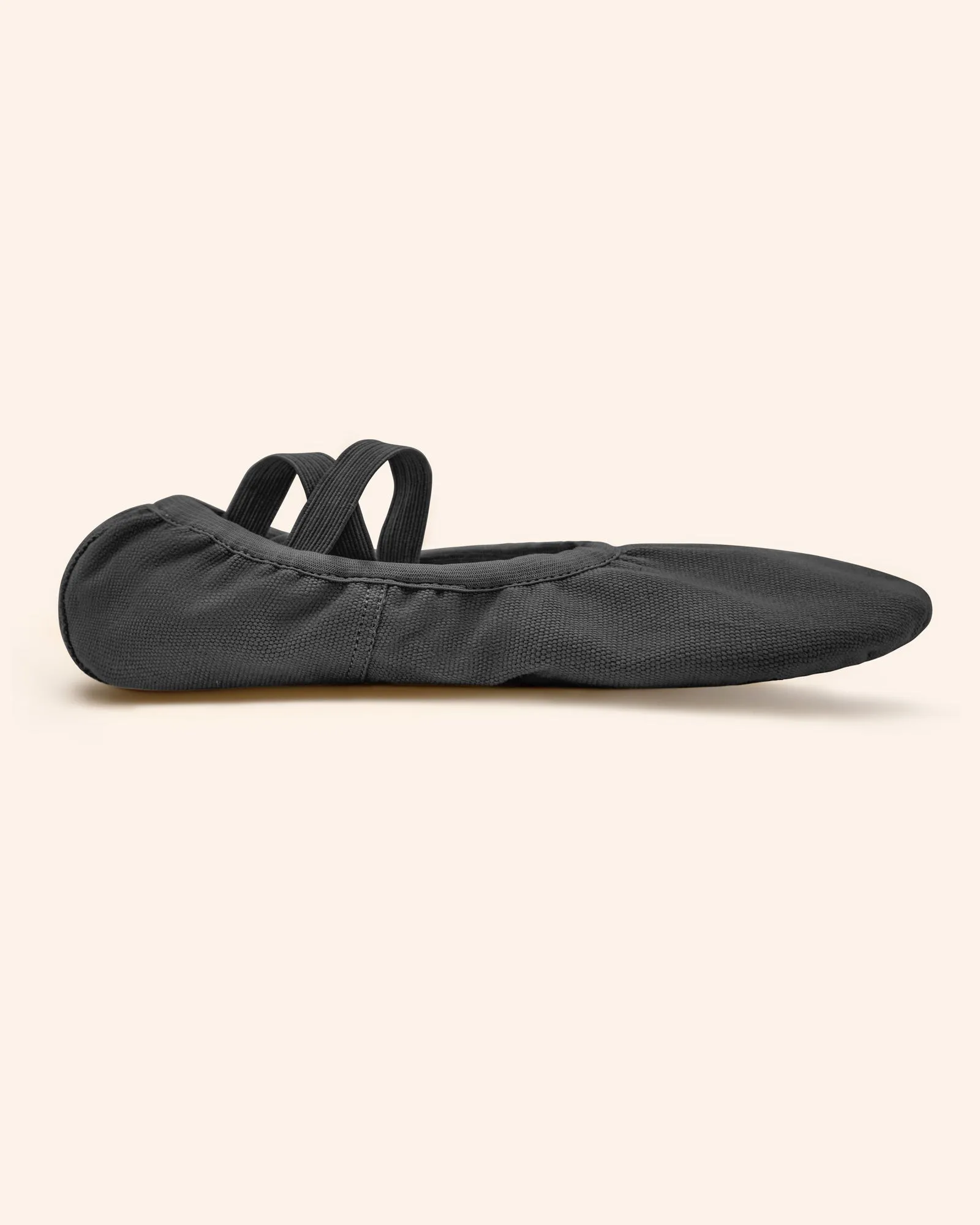 Canvas Ballet Slippers Flats with Leather Soles Dance Shoes for Big Kids