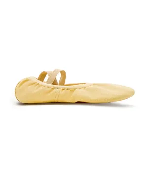 Canvas Ballet Slippers Flats with Leather Soles Dance Shoes for Big Kids