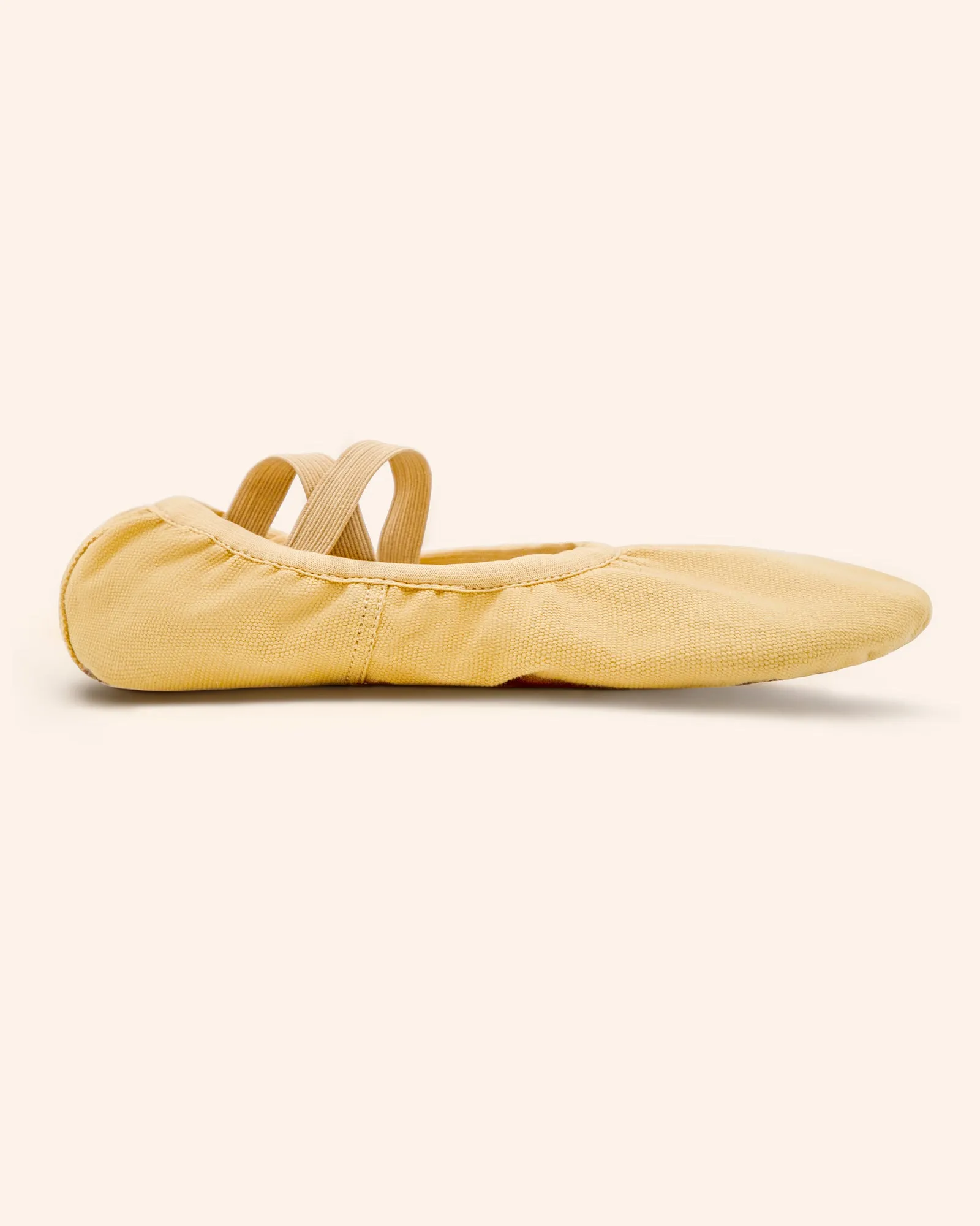 Canvas Ballet Slippers Flats with Leather Soles Dance Shoes for Big Kids