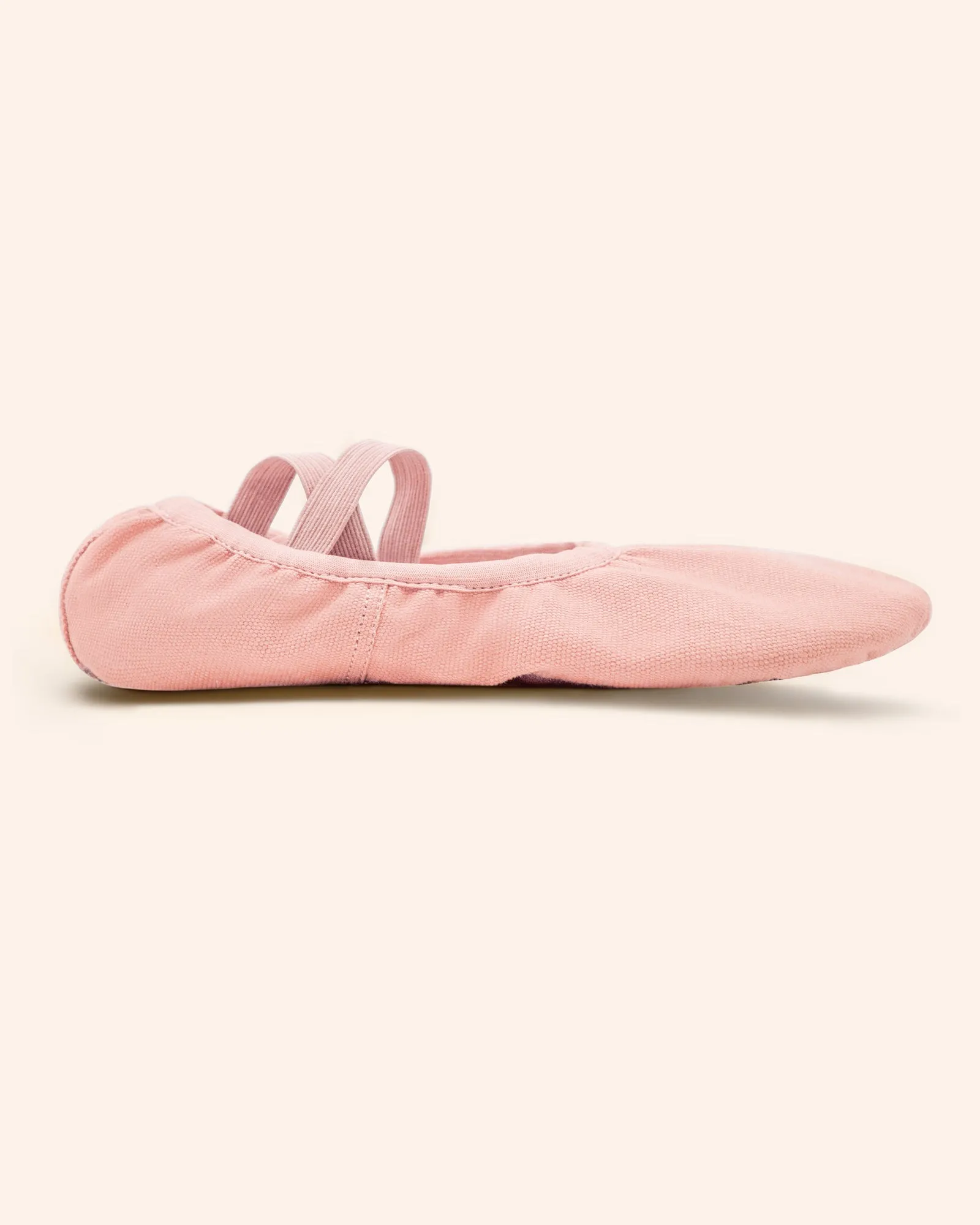 Canvas Ballet Slippers Flats with Leather Soles Dance Shoes for Big Kids
