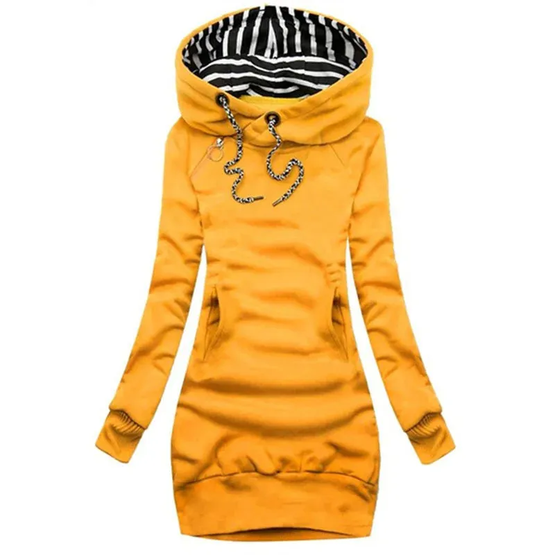 Casual Sweater Dress - Slim Fit Long Sleeve Pullover Sweatshirt From Kawaii Stop