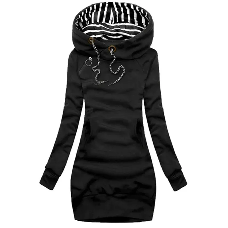 Casual Sweater Dress - Slim Fit Long Sleeve Pullover Sweatshirt From Kawaii Stop