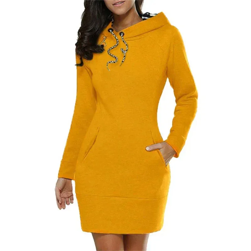 Casual Sweater Dress - Slim Fit Long Sleeve Pullover Sweatshirt From Kawaii Stop