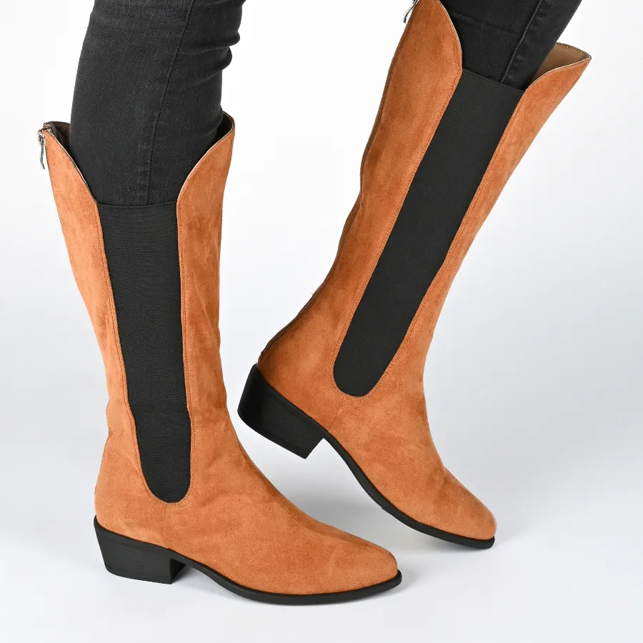 CELESST CHELSEA BOOTS IN WIDE CALF