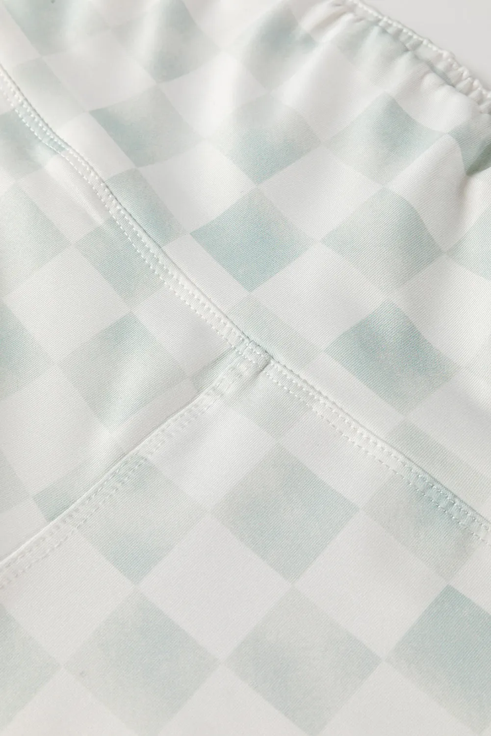 Checkered Pattern High Waist Skinny Leggings