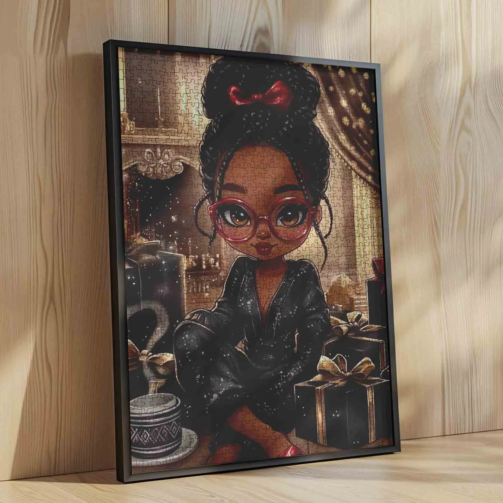 Chic Holiday Vibes Jigsaw Puzzle
