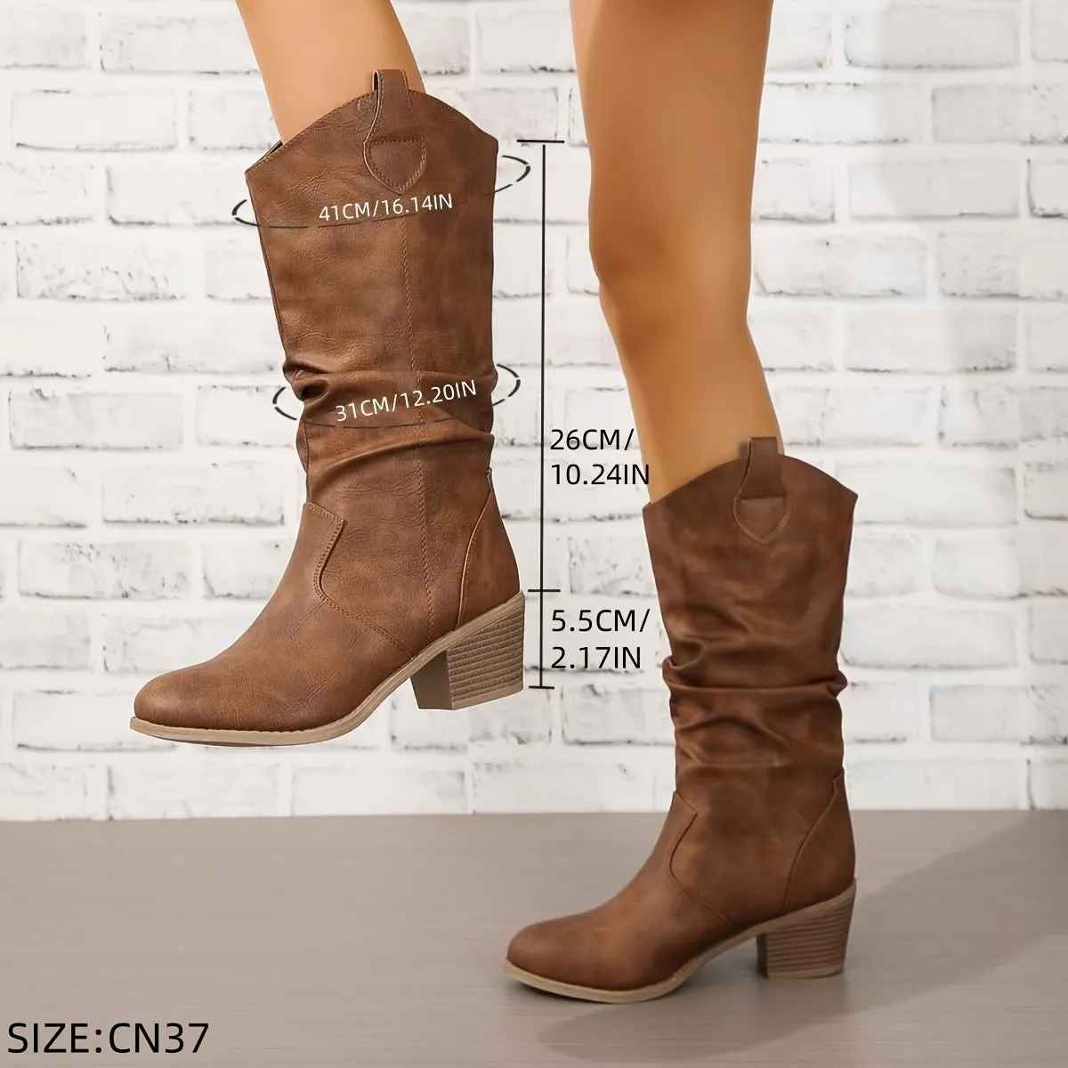 Cleo  Block Heel Motorcycle Boots