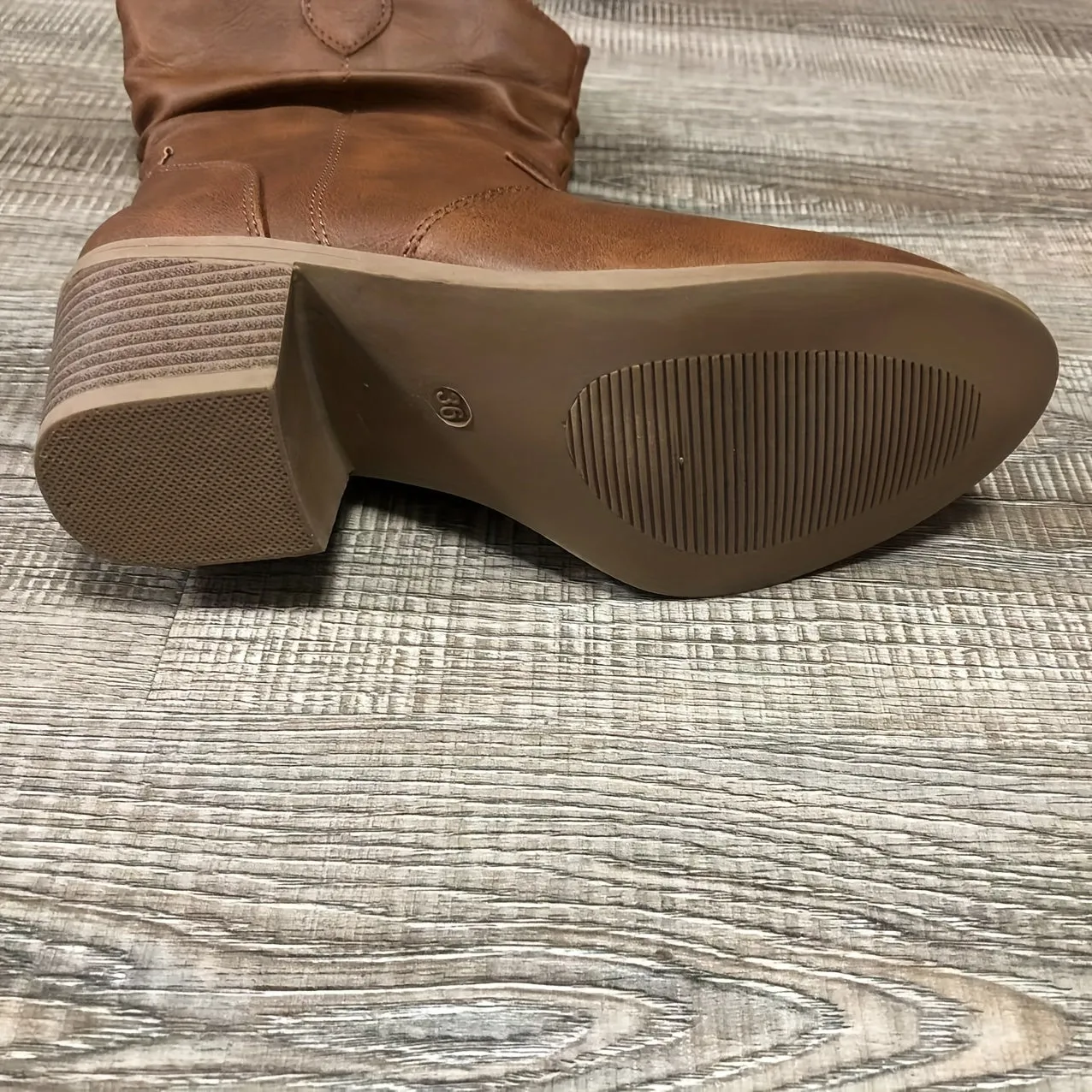 Cleo  Block Heel Motorcycle Boots
