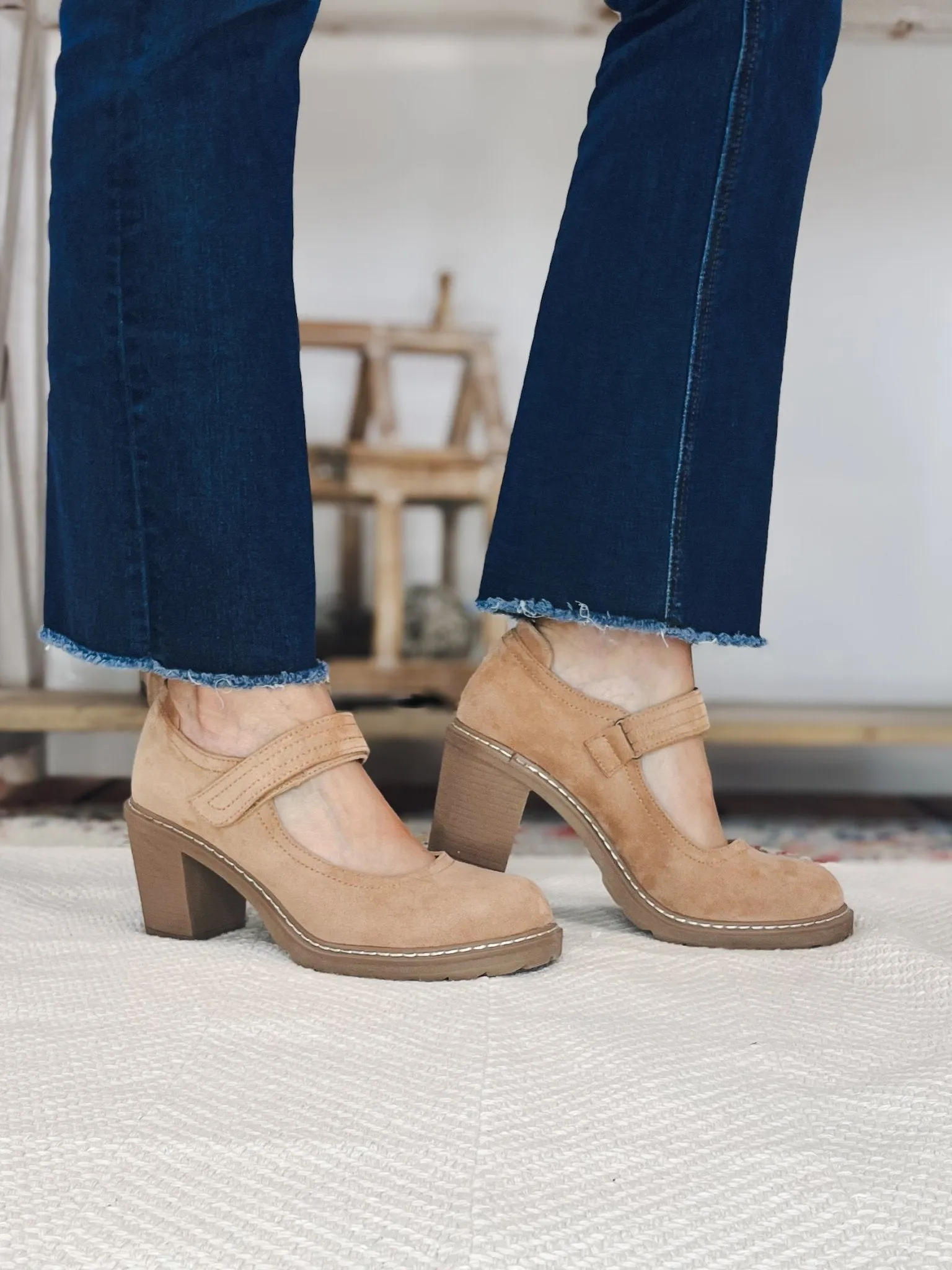 Corky's Footwear Mary Go Round Heels Shoes - Camel