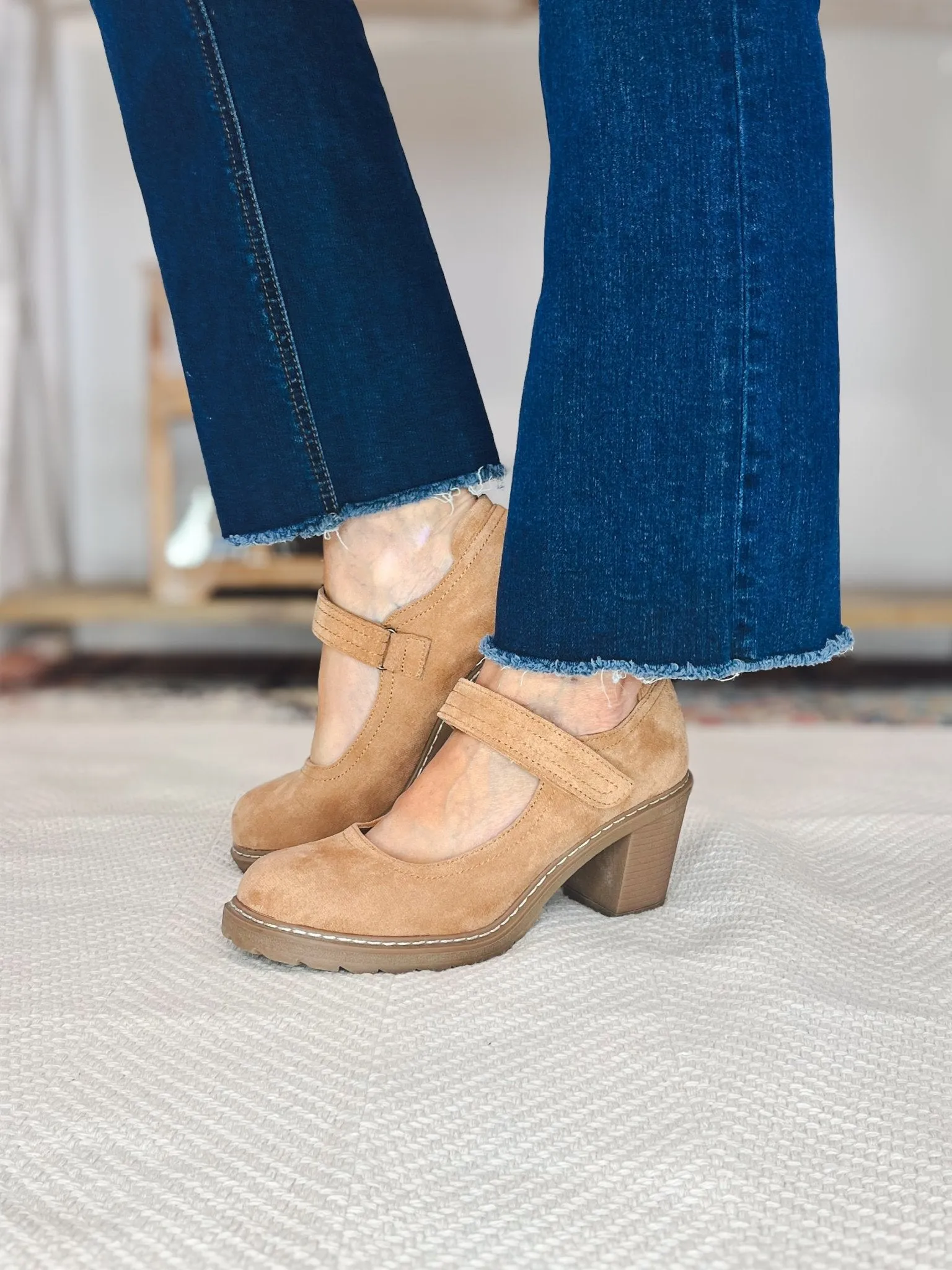 Corky's Footwear Mary Go Round Heels Shoes - Camel