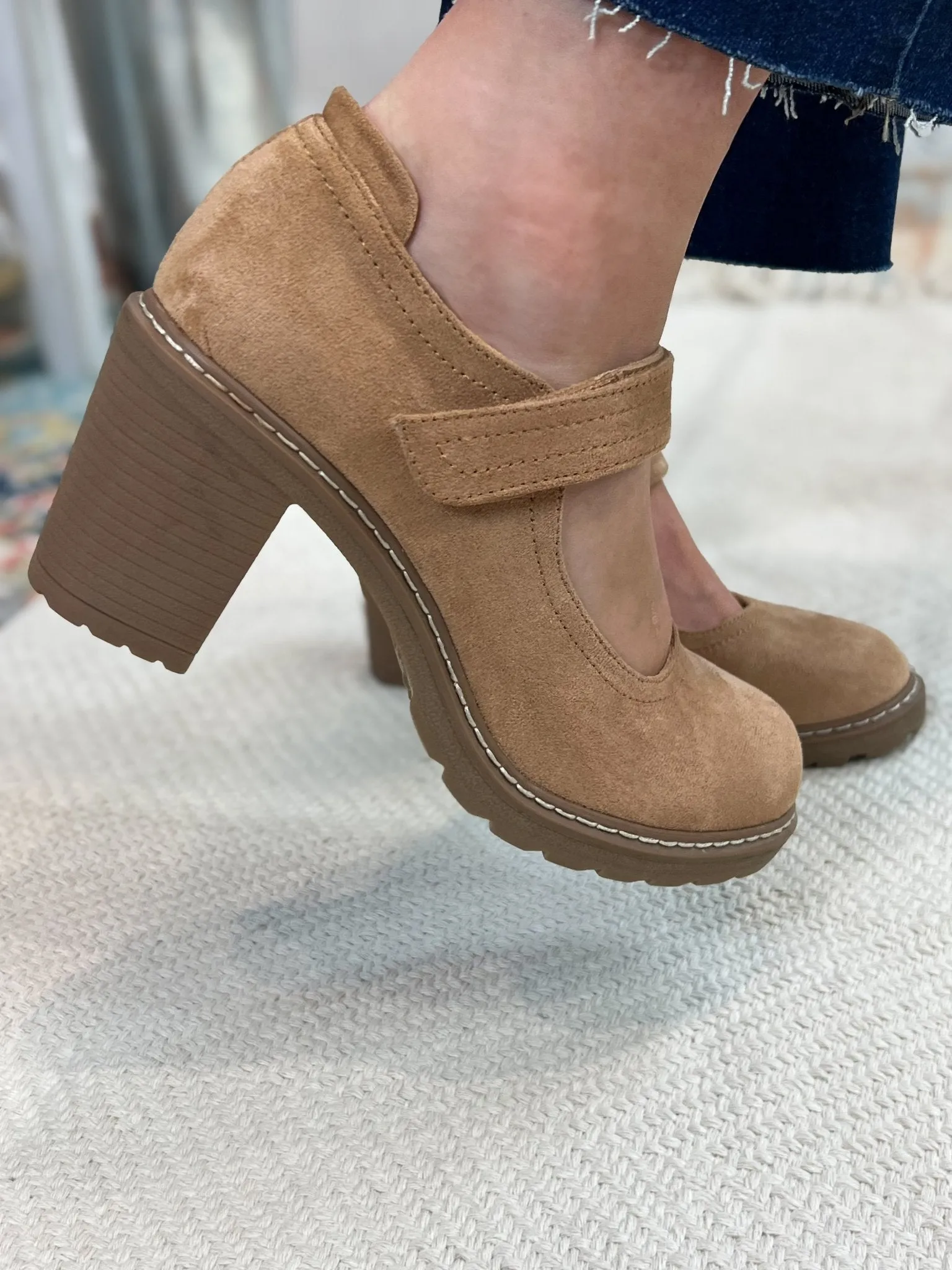 Corky's Footwear Mary Go Round Heels Shoes - Camel