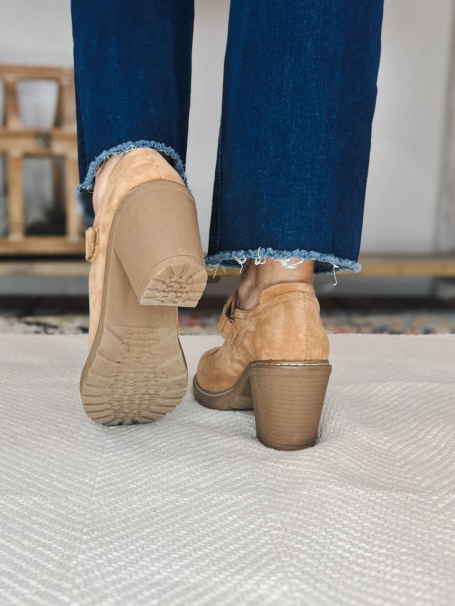 Corky's Footwear Mary Go Round Heels Shoes - Camel