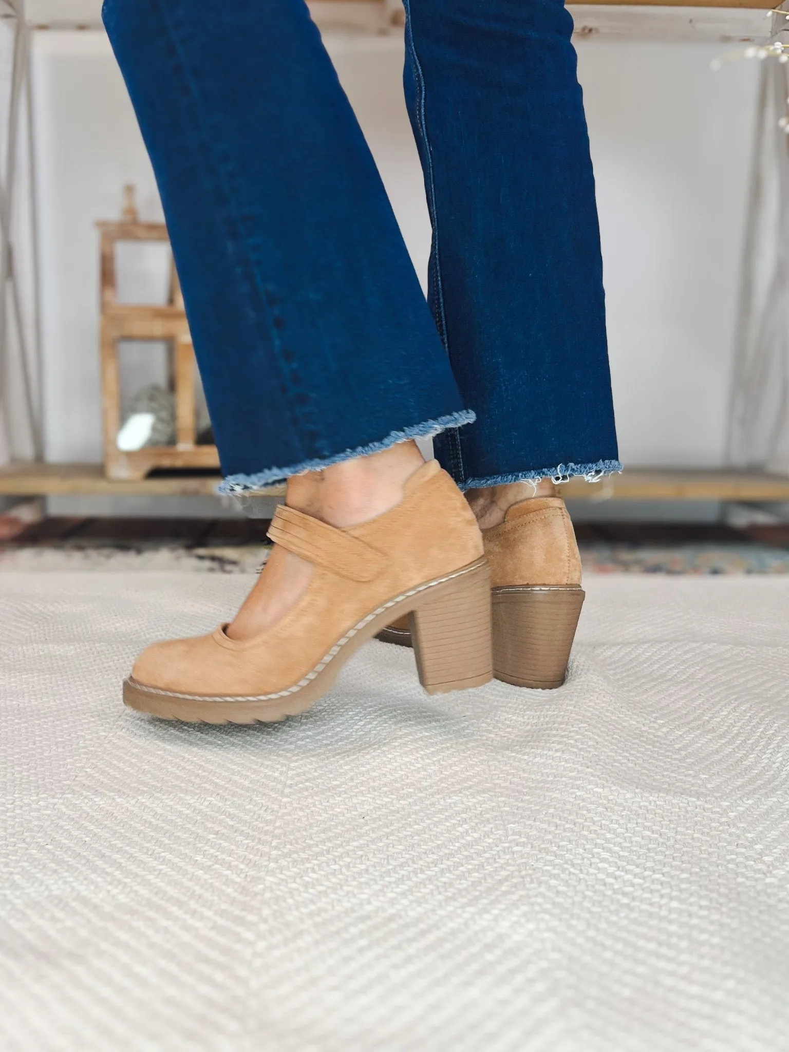Corky's Footwear Mary Go Round Heels Shoes - Camel