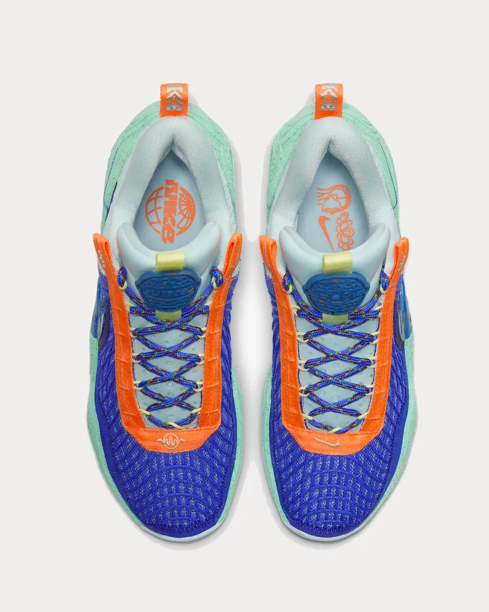 Cosmic Unity Sapphire/Atomic Orange/Glacier Blue/Green Glow Low Top Sneakers