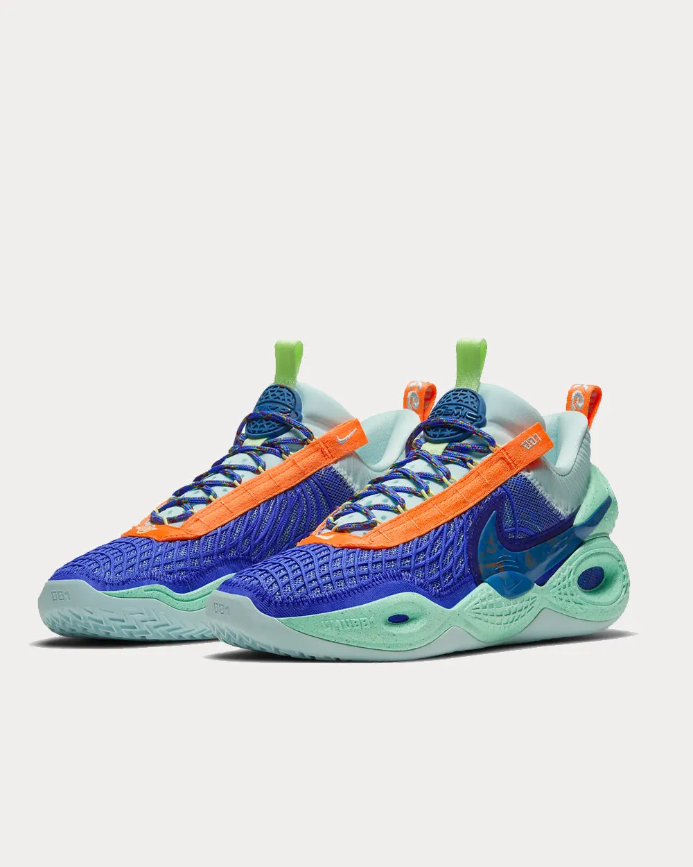 Cosmic Unity Sapphire/Atomic Orange/Glacier Blue/Green Glow Low Top Sneakers