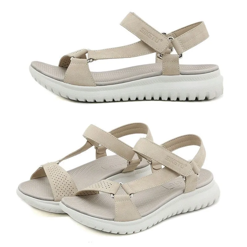 Cuzcare Orthopedic Sandals For Women EVA Foldable Sole Velcro Arch Support Summer Fashion