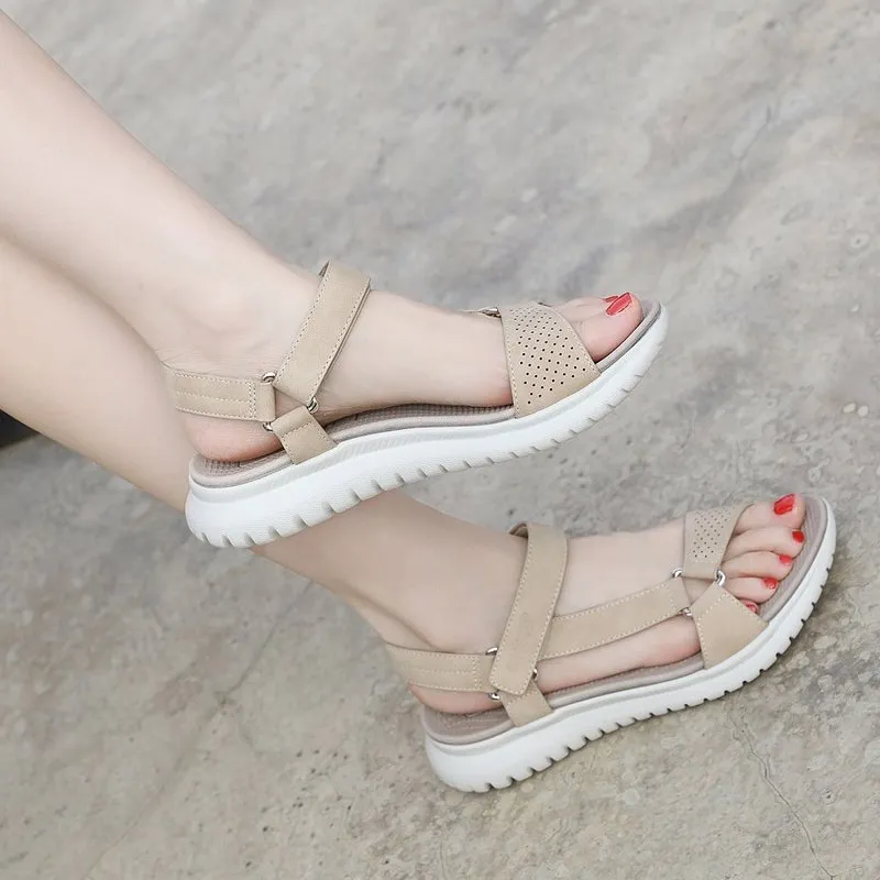 Cuzcare Orthopedic Sandals For Women EVA Foldable Sole Velcro Arch Support Summer Fashion