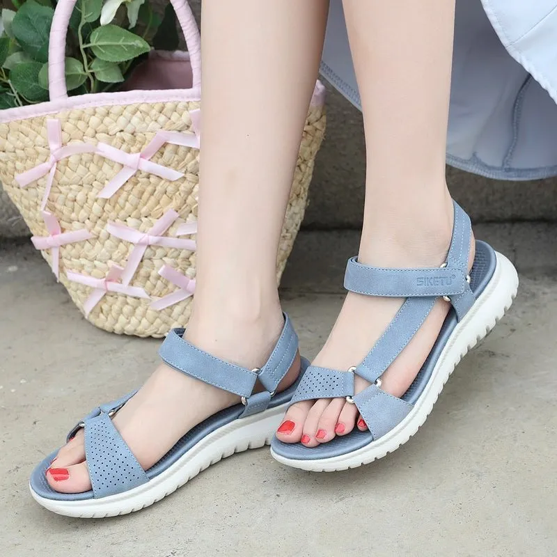 Cuzcare Orthopedic Sandals For Women EVA Foldable Sole Velcro Arch Support Summer Fashion