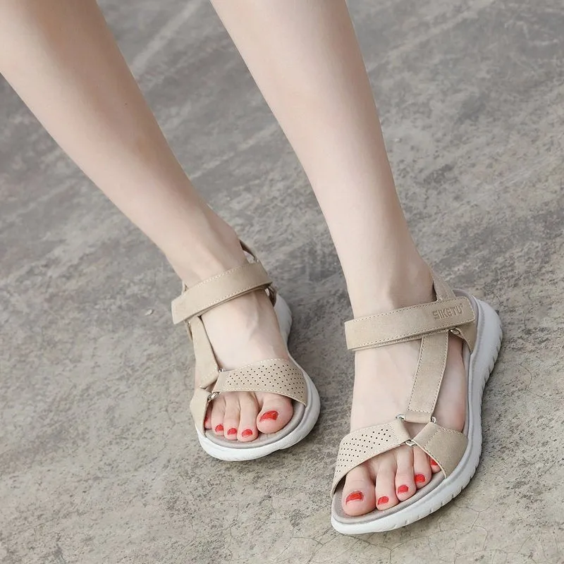 Cuzcare Orthopedic Sandals For Women EVA Foldable Sole Velcro Arch Support Summer Fashion
