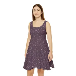 Dazzling Dandelions Womens Skater Dress Shines