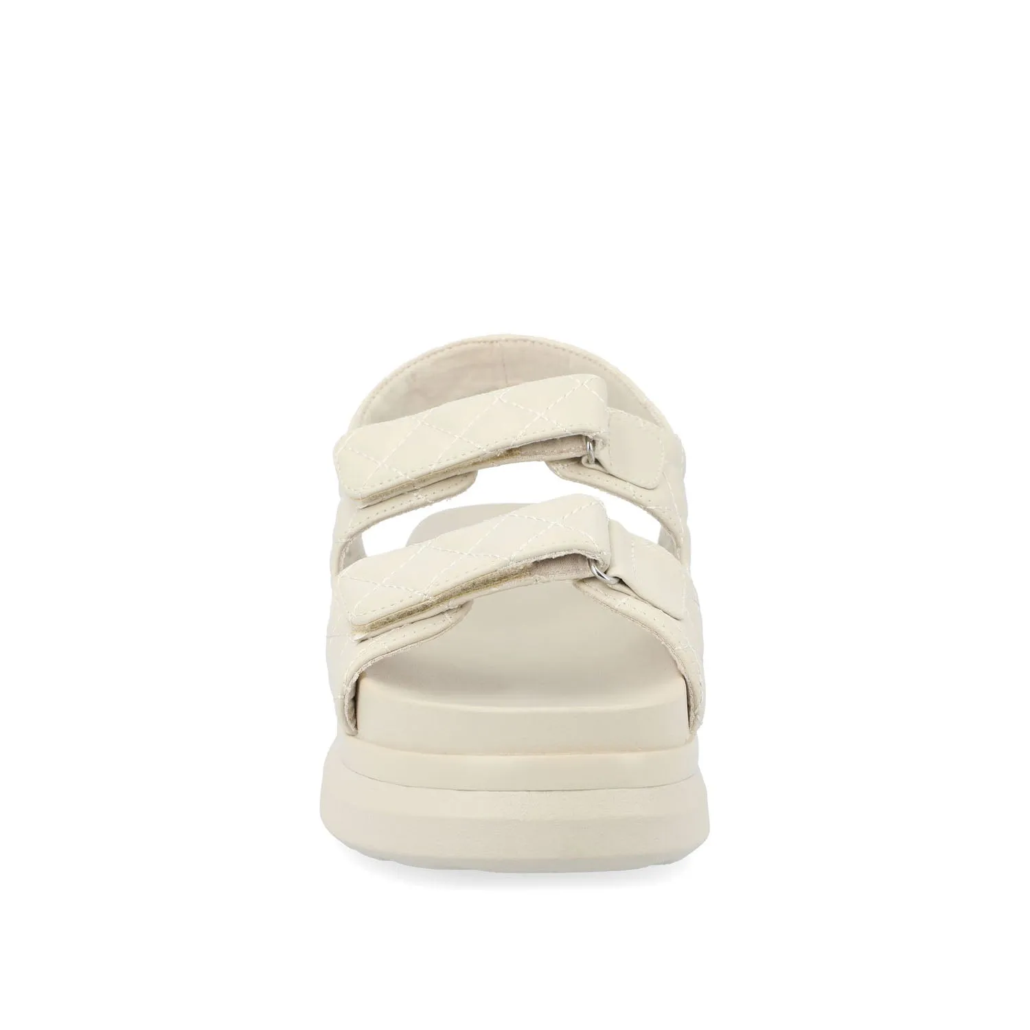 DEBBY DOUBLE STRAP SANDALS IN FAUX LEATHER