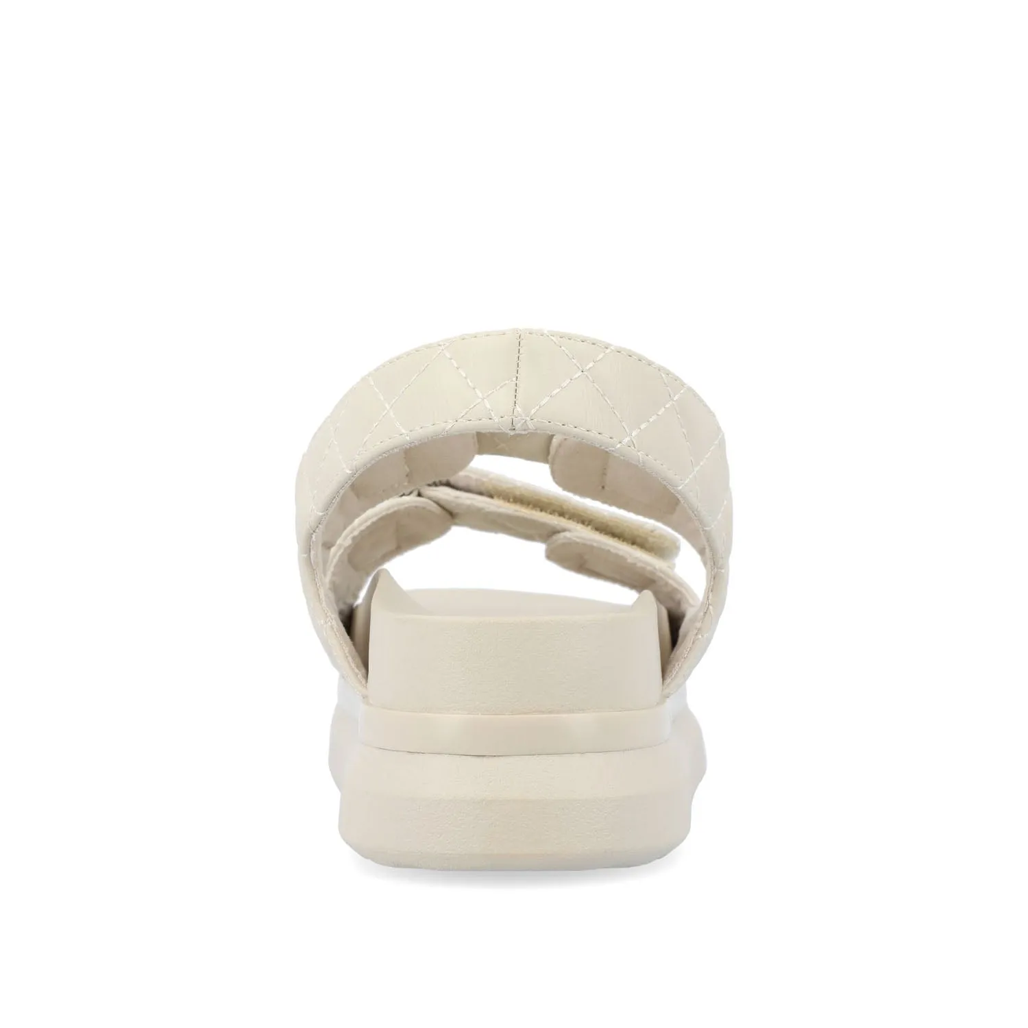 DEBBY DOUBLE STRAP SANDALS IN FAUX LEATHER