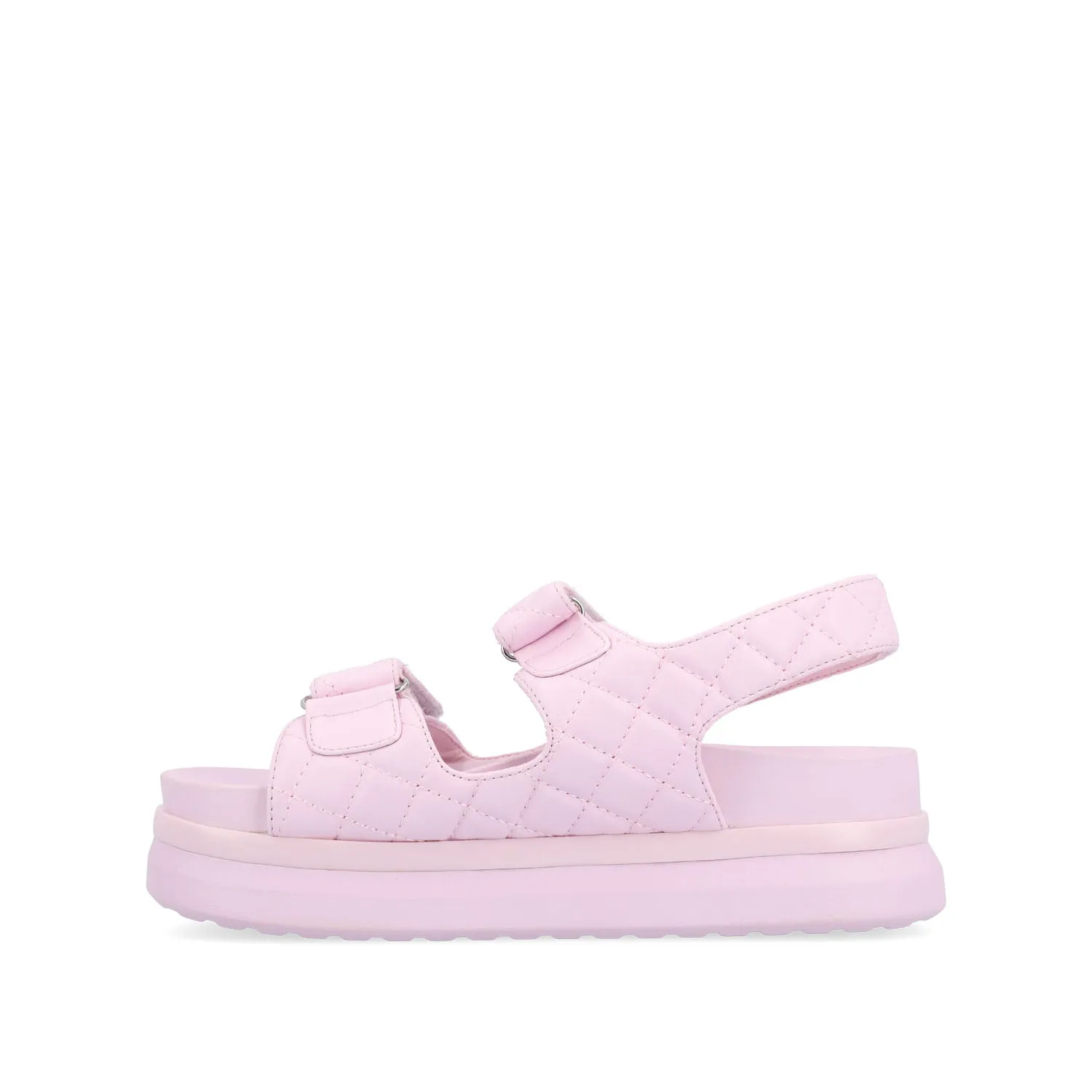 DEBBY DOUBLE STRAP SANDALS IN FAUX LEATHER