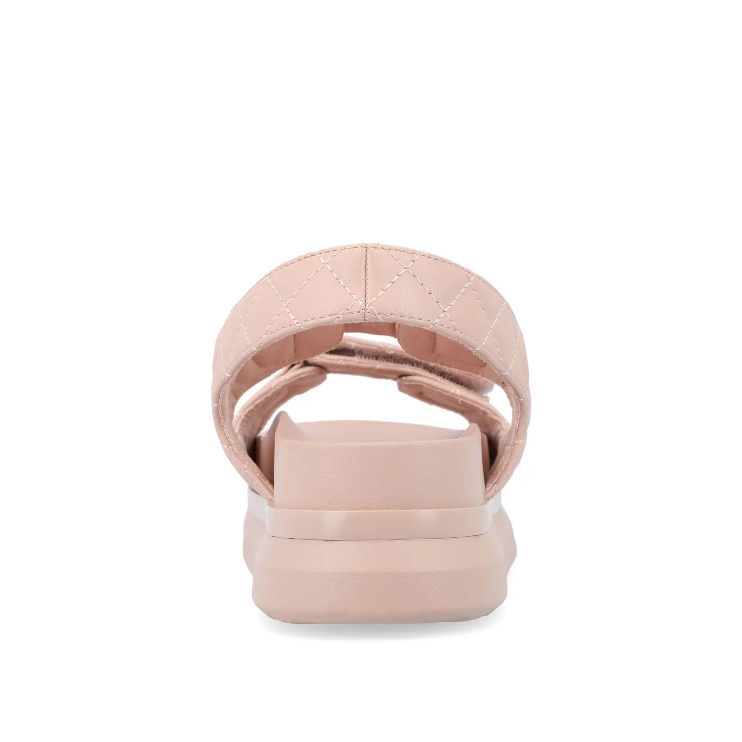 DEBBY DOUBLE STRAP SANDALS IN FAUX LEATHER