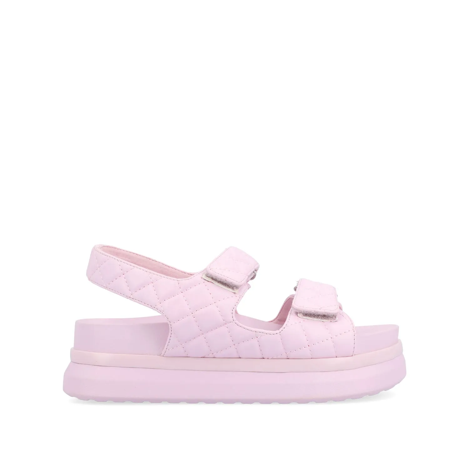 DEBBY DOUBLE STRAP SANDALS IN FAUX LEATHER