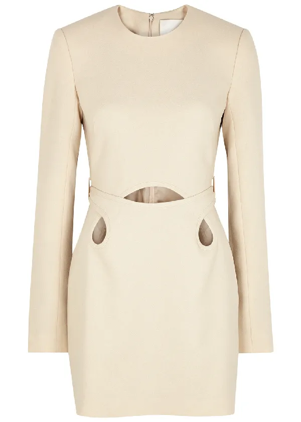 Dion Lee Marle Tie Mini Dress in Chalk  (For Hire)