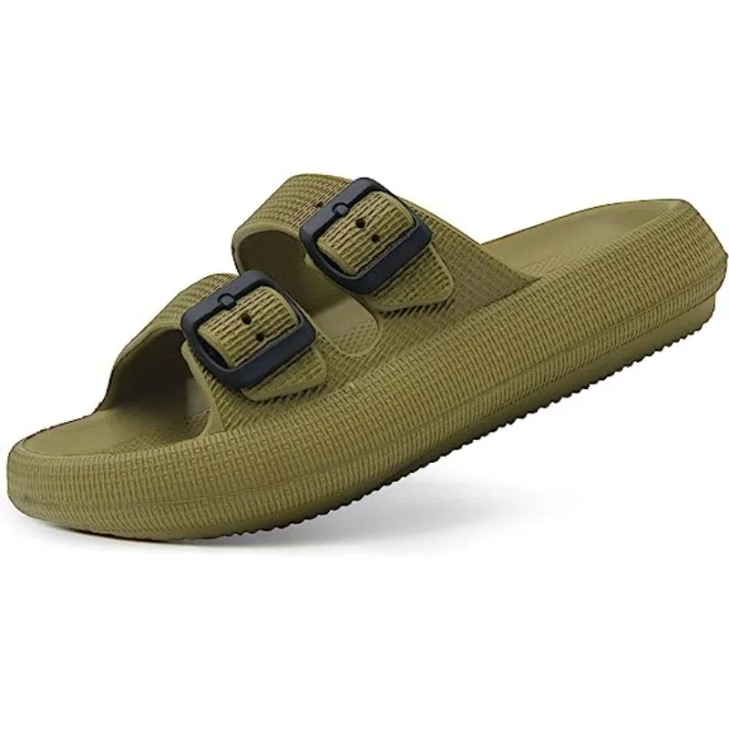 Double Buckle Adjustable Sandals