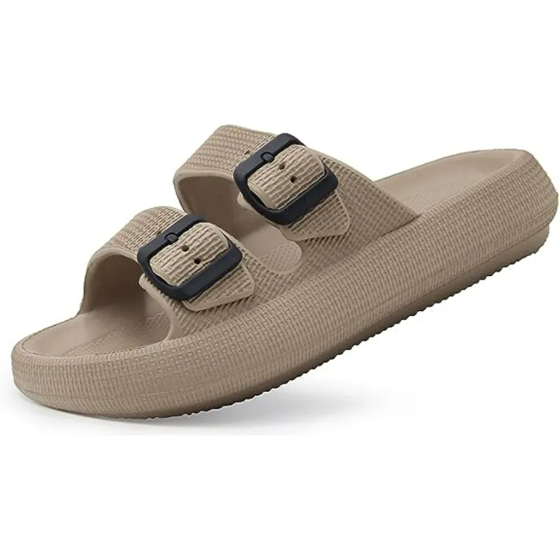 Double Buckle Adjustable Sandals