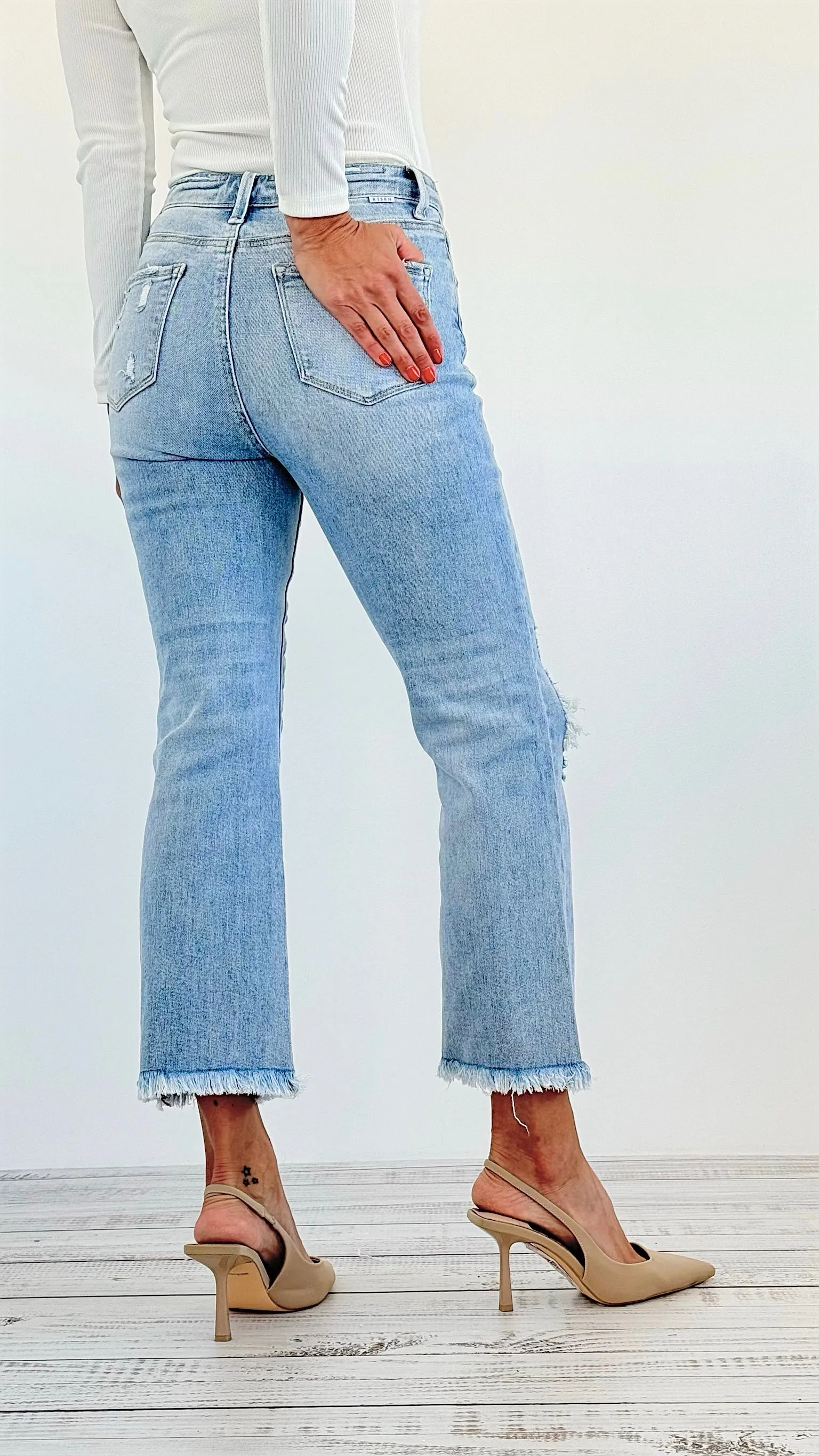Edge of Cool Distressed Denim Pants