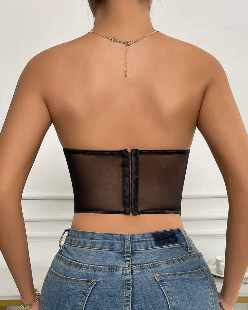 Floral Lace Corset Top