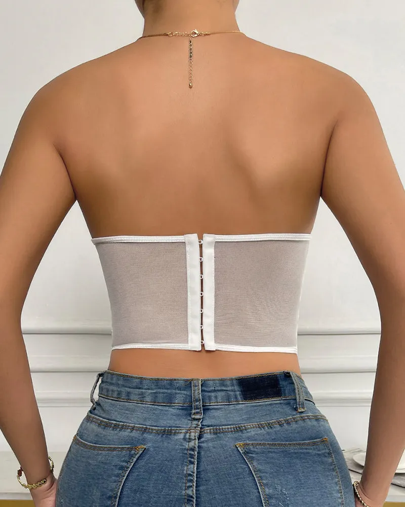 Floral Lace Corset Top